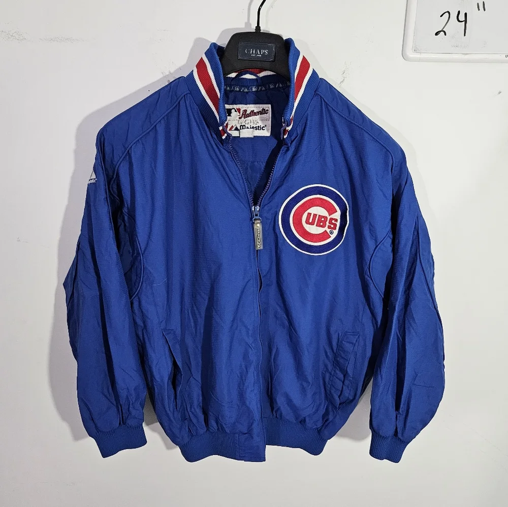 MLB Chicago Cubs Blue Red White Windbreaker Jacket